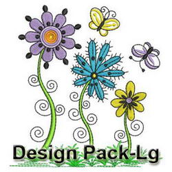 Fancy Floral Borders(Lg) machine embroidery designs