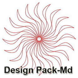 Redwork Quilt(Md) machine embroidery designs