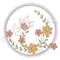 Butterfly With Floral 02(Lg) machine embroidery designs