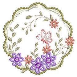 Butterfly With Floral 06(Lg) machine embroidery designs