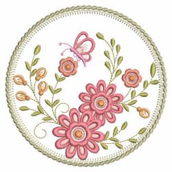 Butterfly With Floral 08(Lg) machine embroidery designs