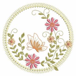 Butterfly With Floral 09(Lg) machine embroidery designs