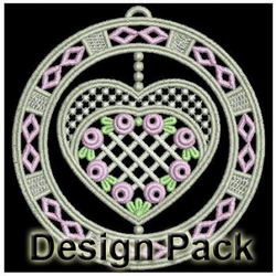 FSL Hearts Ornaments machine embroidery designs