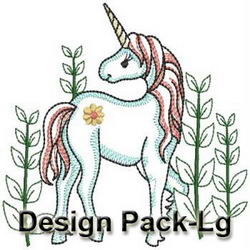 Vintage Unicorn(Lg) machine embroidery designs