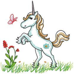 Vintage Unicorn 04(Lg) machine embroidery designs