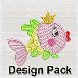 FSL Cute Fish machine embroidery designs