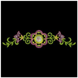 Fancy Flower Borders 01(Md) machine embroidery designs