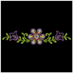 Fancy Flower Borders 03(Md) machine embroidery designs