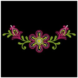 Fancy Flower Borders 04(Md) machine embroidery designs