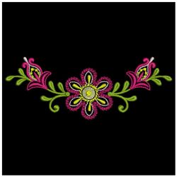 Fancy Flower Borders 04(Sm) machine embroidery designs