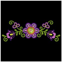 Fancy Flower Borders 05(Md) machine embroidery designs