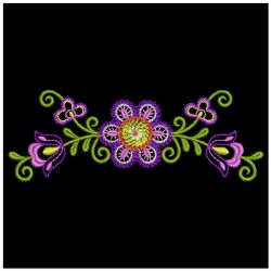 Fancy Flower Borders 05(Lg) machine embroidery designs