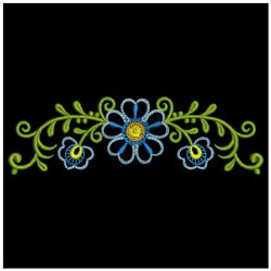 Fancy Flower Borders 06(Md) machine embroidery designs