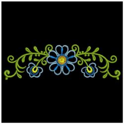 Fancy Flower Borders 06(Lg) machine embroidery designs