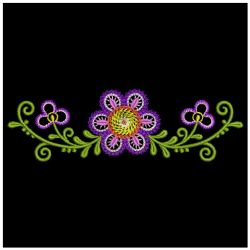 Fancy Flower Borders 07(Md) machine embroidery designs