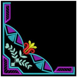 Decorative Corner 04(Lg) machine embroidery designs