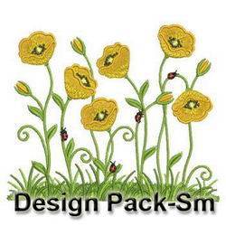 Spring Ladybugs(Sm) machine embroidery designs