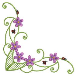 Spring Ladybugs 05(Md) machine embroidery designs