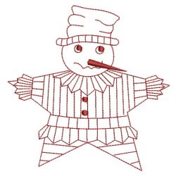 Redwork Snowmen 08(Sm) machine embroidery designs