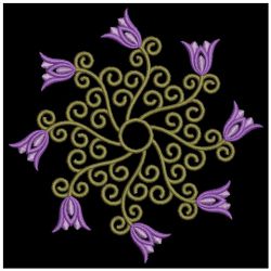 Heirloom Tulip Quilt 05(Sm) machine embroidery designs