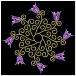 Heirloom Tulip Quilt 05(Md) machine embroidery designs