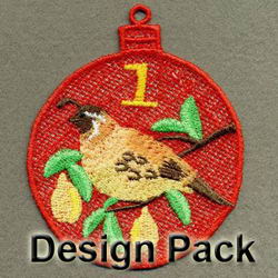 FSL 12 Days of Christmas machine embroidery designs