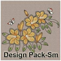 Yellow Azalea(Sm) machine embroidery designs