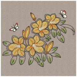 Yellow Azalea 02(Lg) machine embroidery designs