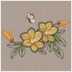 Yellow Azalea 05(Lg) machine embroidery designs