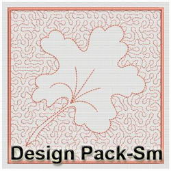Trapunto Leaves Quilt Blocks(Sm) machine embroidery designs