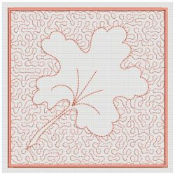 Trapunto Leaves Quilt Blocks 03(Lg) machine embroidery designs