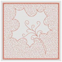 Trapunto Leaves Quilt Blocks 04(Sm) machine embroidery designs