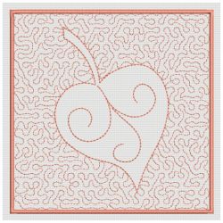 Trapunto Leaves Quilt Blocks 11(Md) machine embroidery designs