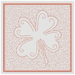 Trapunto Leaves Quilt Blocks 12(Md)