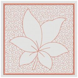 Trapunto Leaves Quilt Blocks 16(Md)