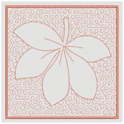 Trapunto Leaves Quilt Blocks 17(Lg)