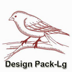 Redwork Birds(Lg) machine embroidery designs