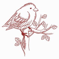 Redwork Birds 04(Md) machine embroidery designs