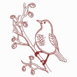 Redwork Birds 08(Lg) machine embroidery designs