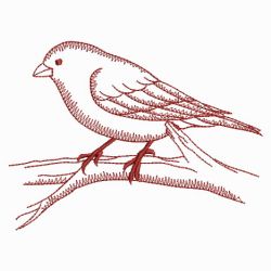 Redwork Birds 09(Lg) machine embroidery designs