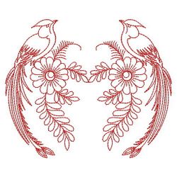 Redwork Fancy Birds 02(Lg)