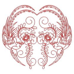 Redwork Fancy Birds 10(Lg)