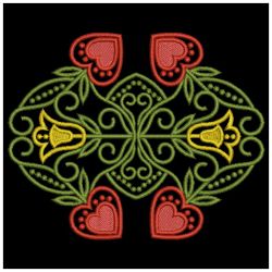 Heart Tulip Quilt 12(Lg) machine embroidery designs