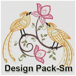 Jacobean Bird 2(Sm) machine embroidery designs