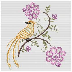 Jacobean Bird 2 03(Lg) machine embroidery designs