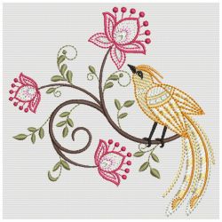 Jacobean Bird 2 04(Md) machine embroidery designs