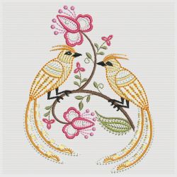 Jacobean Bird 2 06(Lg) machine embroidery designs