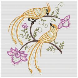 Jacobean Bird 2 07(Lg) machine embroidery designs