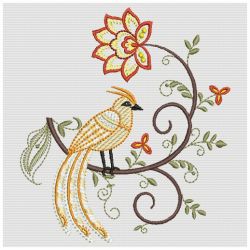 Jacobean Bird 2 09(Sm) machine embroidery designs