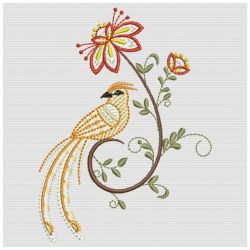 Jacobean Bird 2 10(Lg) machine embroidery designs